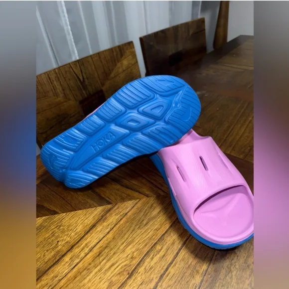 NWT Hoka U Ora Recivery Slide 3 Cyclamen / Coastal Sky Size W 11 / M 9 - Picture 8 of 8